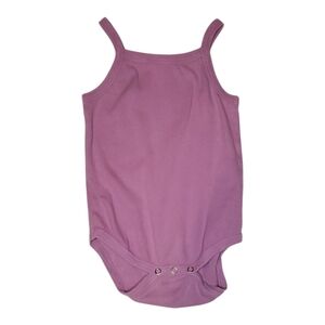 Kate Quinn Halter One-piece Bodysuit Ribbed Purple Baby Girls 18-24 Months